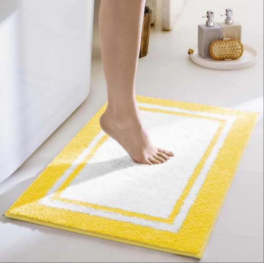 Bath Mat Plush Absorbent Non-Slip Machine-Washable