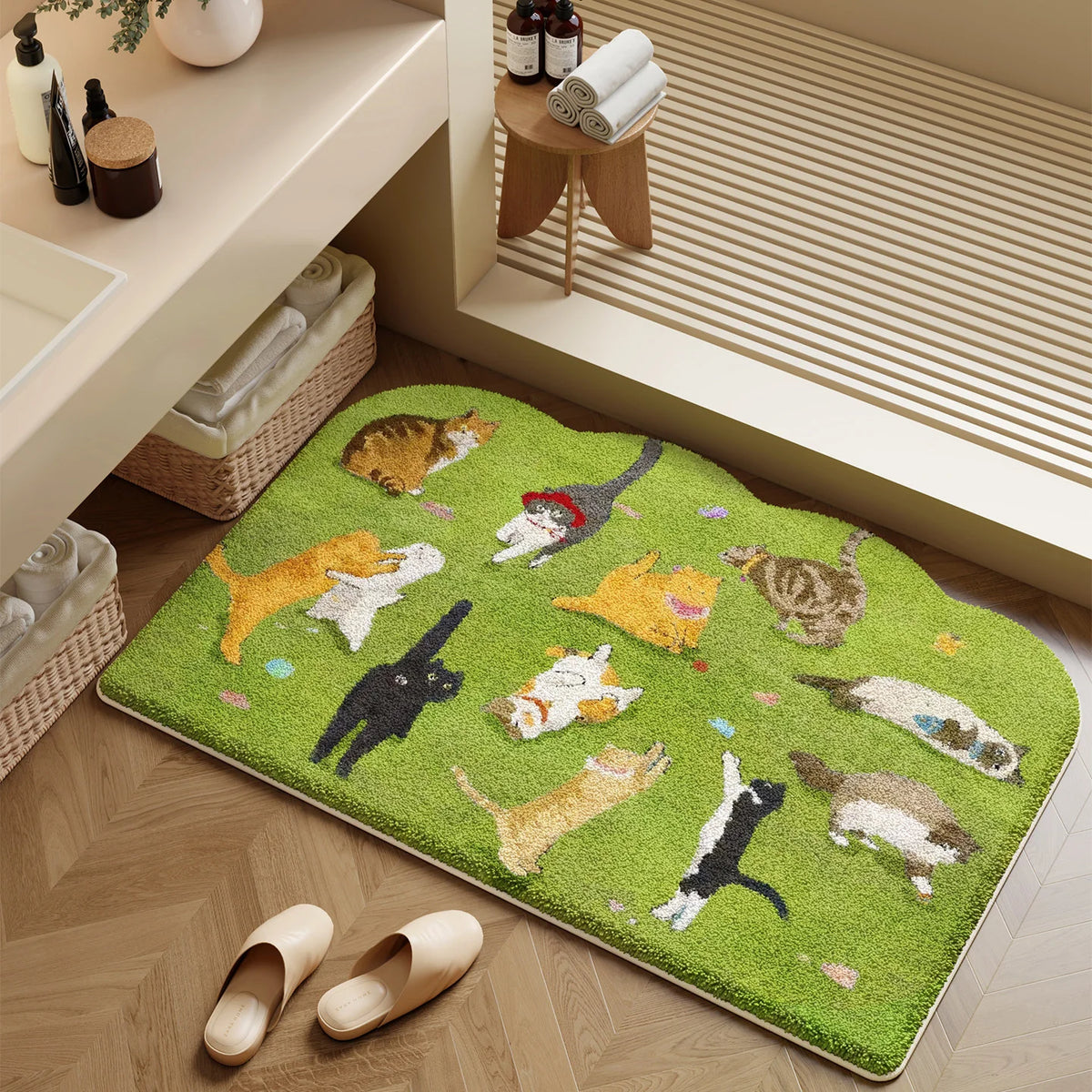 Bath Mat Plush Non-Slip Machine Washable