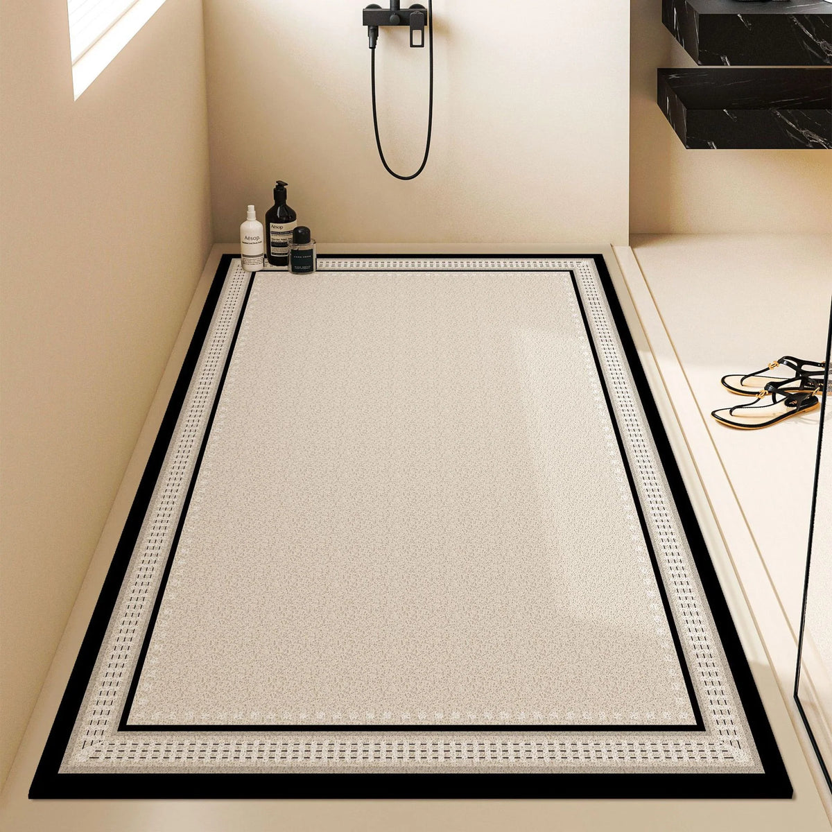 Bath Mat Quick-Absorbing Non-Slip Machine-Washable