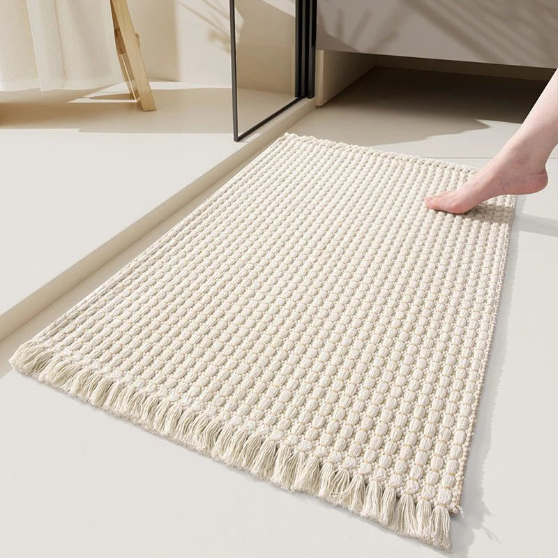 Bath Mat Thick Absorbent Microfiber Non-Slip Machine Washable
