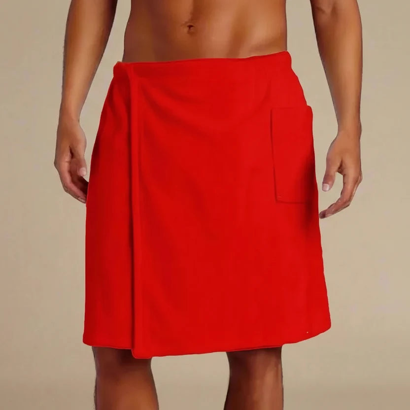 Bath Towel Wrap Coral Fleece Quick-Drying Elastic Waistband