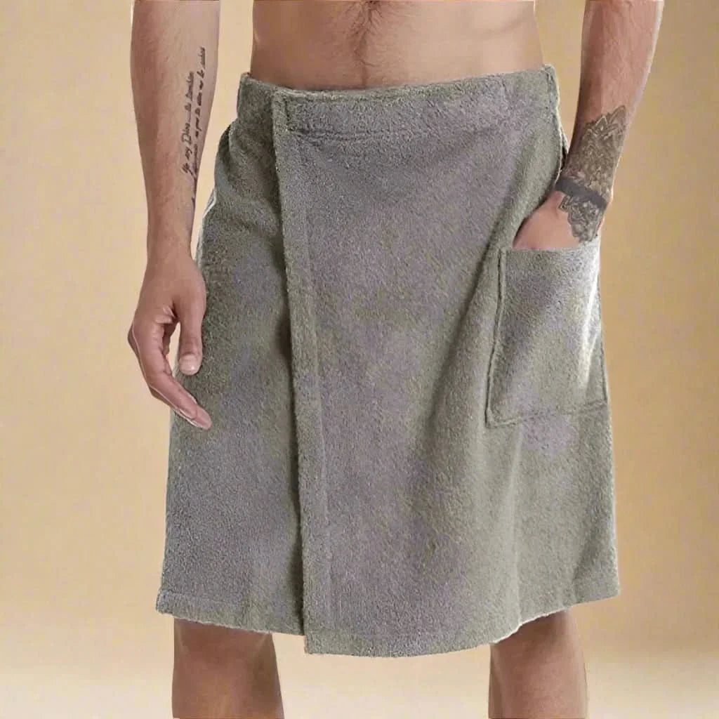 Bath Towel Wrap Coral Fleece Quick-Drying Elastic Waistband