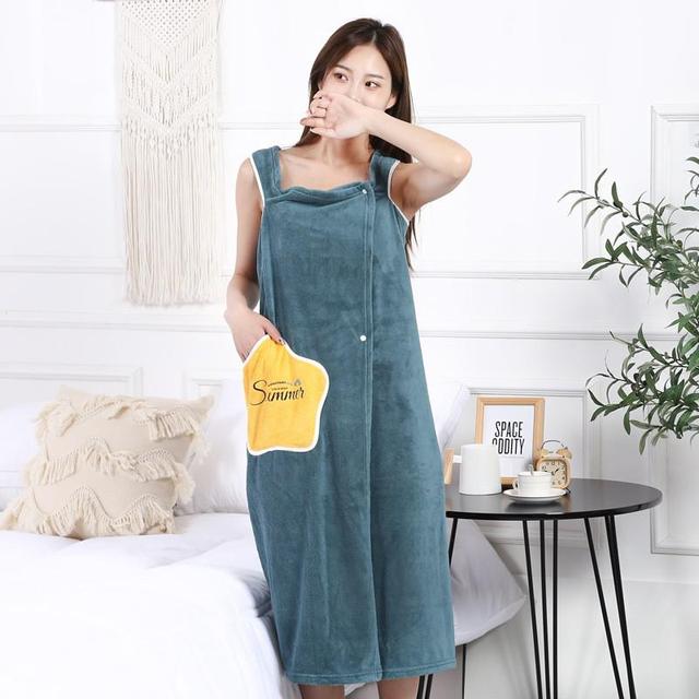 Bathrobe Dress Soft Microfiber Highly Absorbent