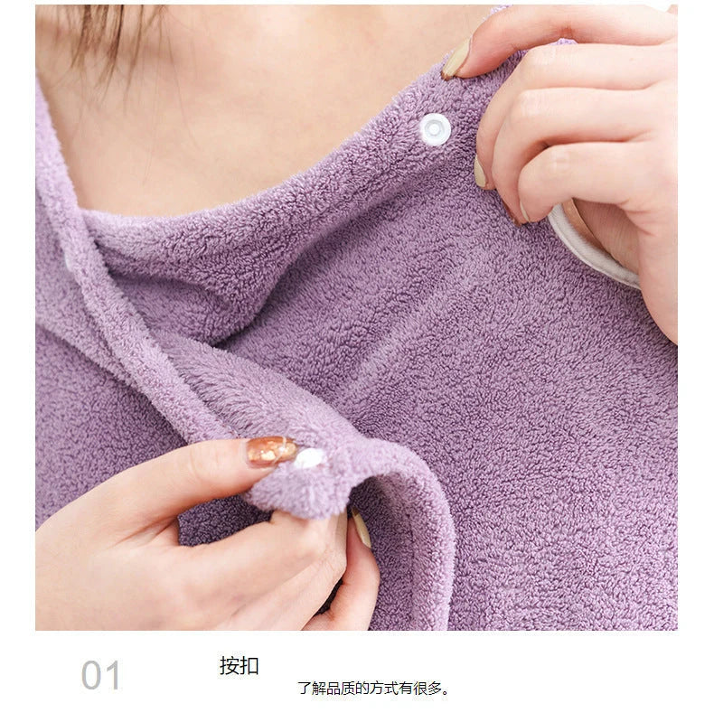 Bathrobe Dress Soft Microfiber Highly Absorbent