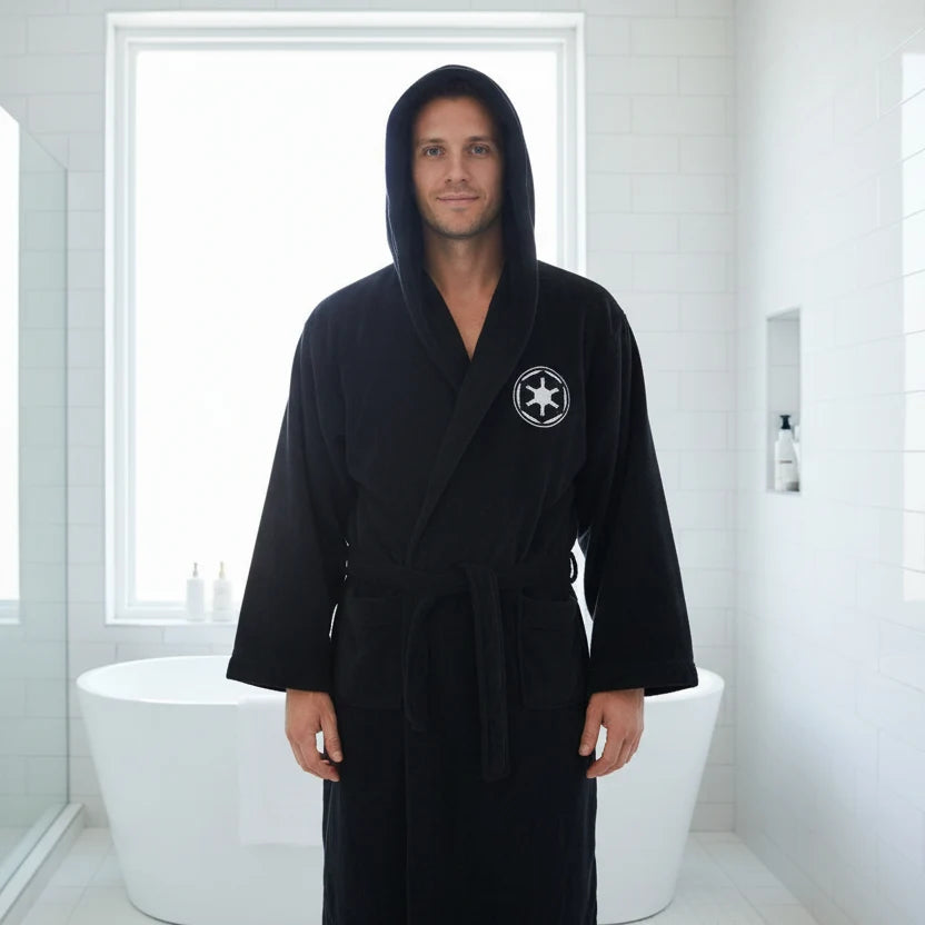 Bathrobe Flannel Hooded Absorbent Quick-Drying Extra-Long