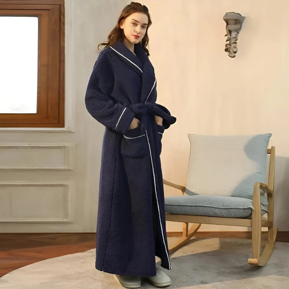 Bathrobe Soft Fleece Cozy Warmth in Pastel Colors