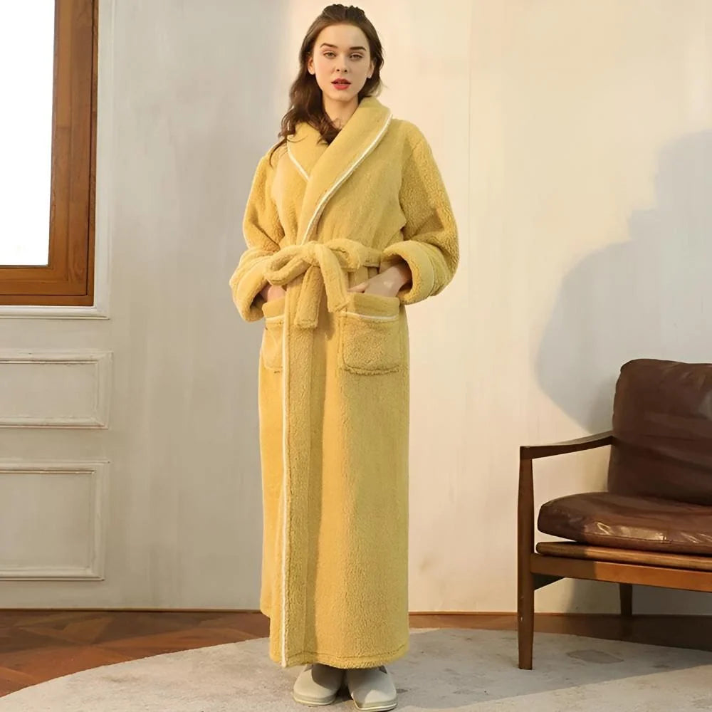 Bathrobe Soft Fleece Cozy Warmth in Pastel Colors