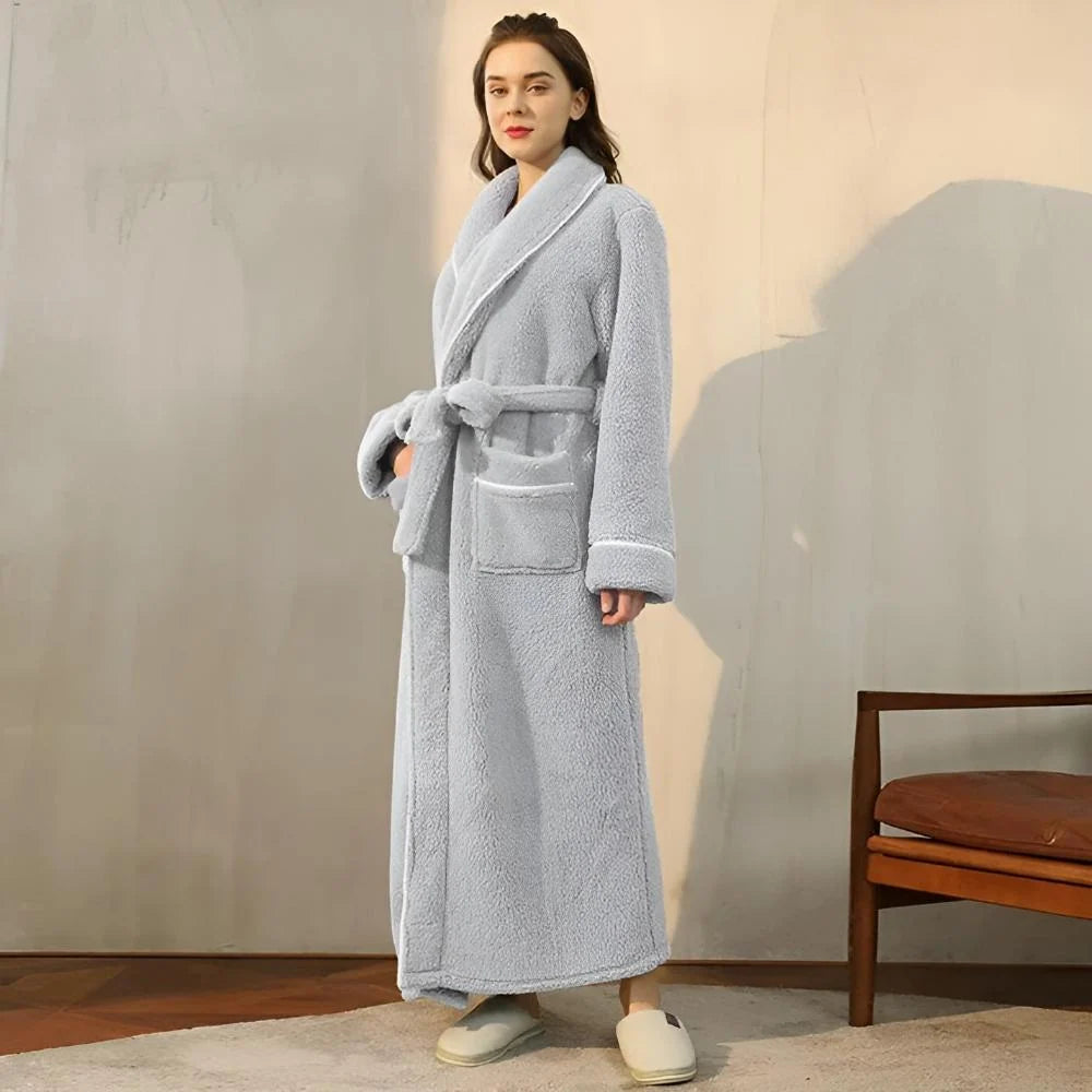 Bathrobe Soft Fleece Cozy Warmth in Pastel Colors