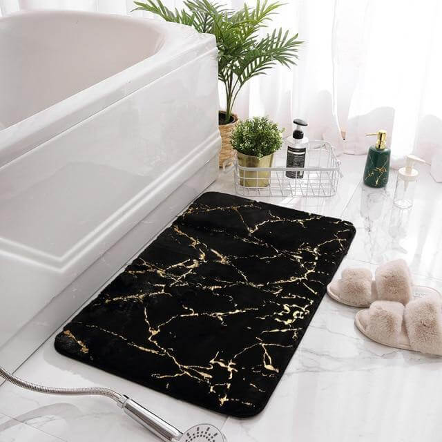 Bathroom Mat Plush Absorbent Non-Slip Backing