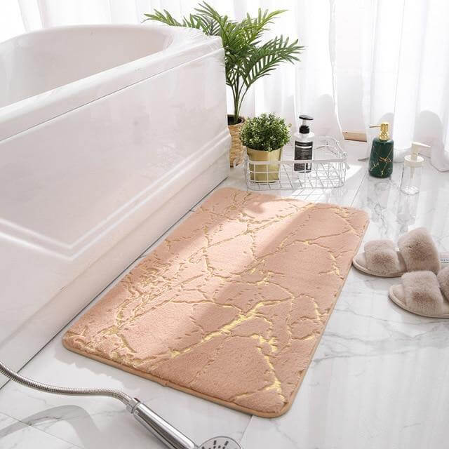Bathroom Mat Plush Absorbent Non-Slip Backing
