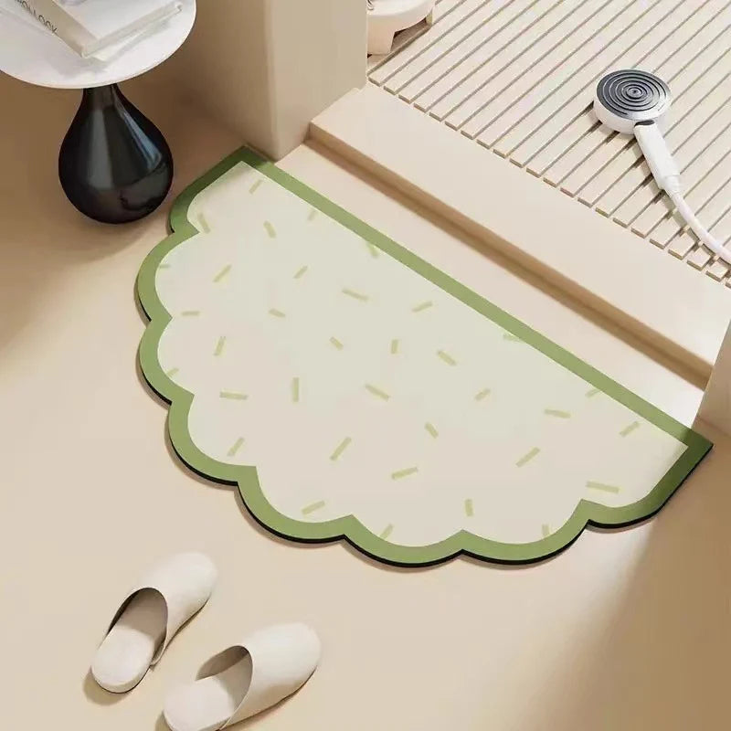 Bathroom Mat Plush Non-Slip Machine Washable