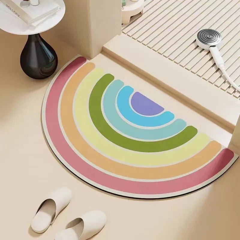 Bathroom Mat Plush Non-Slip Machine Washable