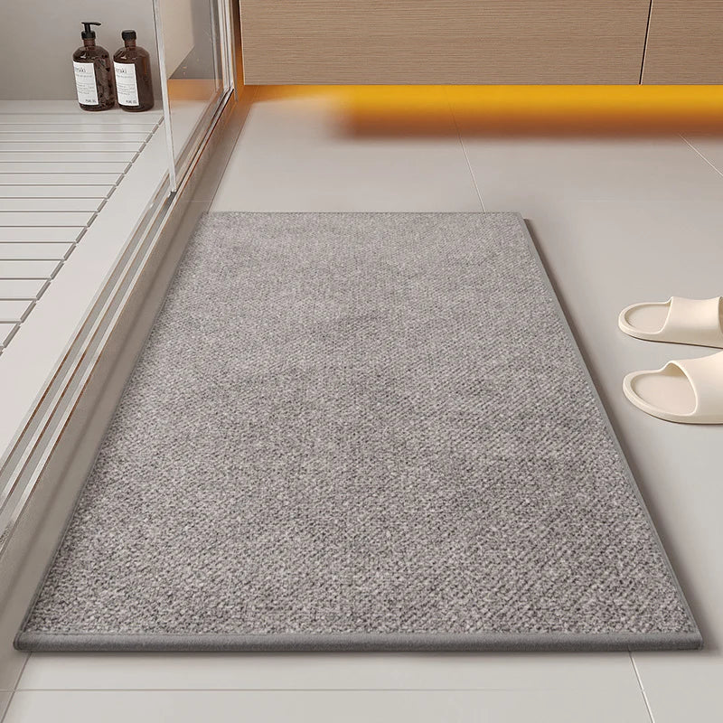 Bathroom Mat Plush Textured Non-Slip Machine-Washable