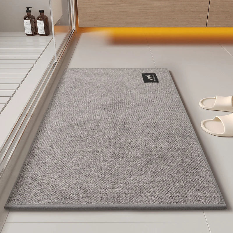 Bathroom Mat Plush Textured Non-Slip Machine-Washable
