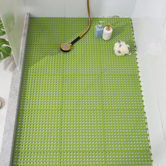 Bathroom Mats Non-Slip Fast-Draining Set of 4