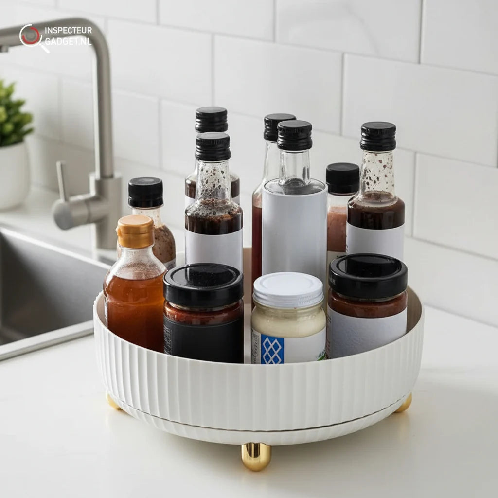 Bathroom Organizer 360° Rotating Space-Saving】【。