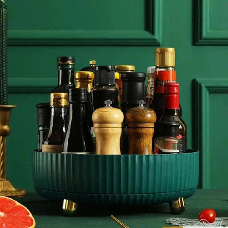 Bathroom Organizer 360° Rotating Space-Saving】【。