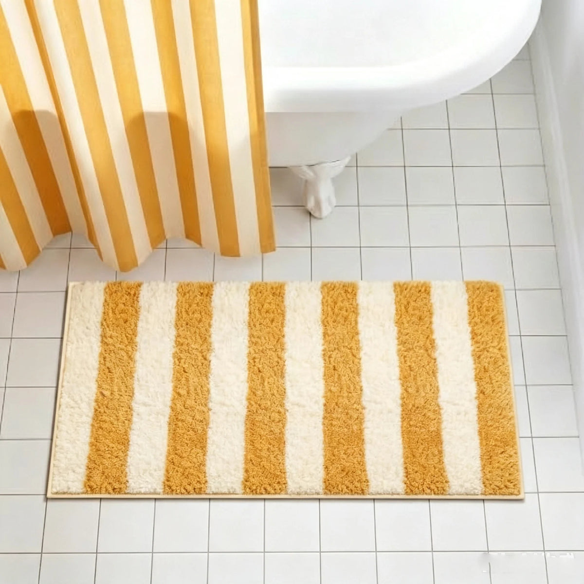 Bathroom Rug Plush Soft Texture Non-Slip Backing