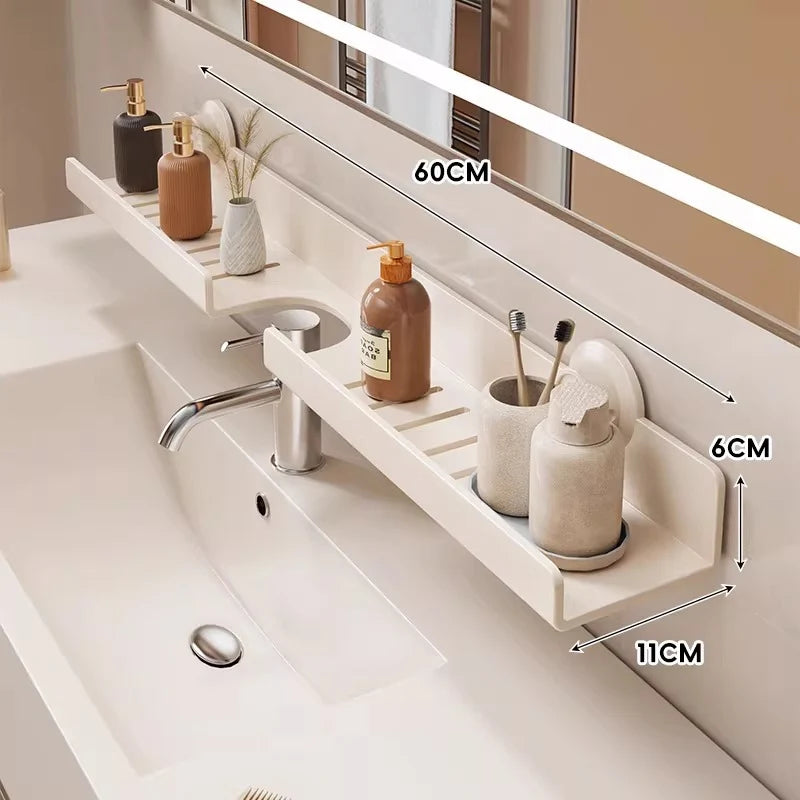 Bathroom Shelf Suction-Mounted Ventilated Drainage Base