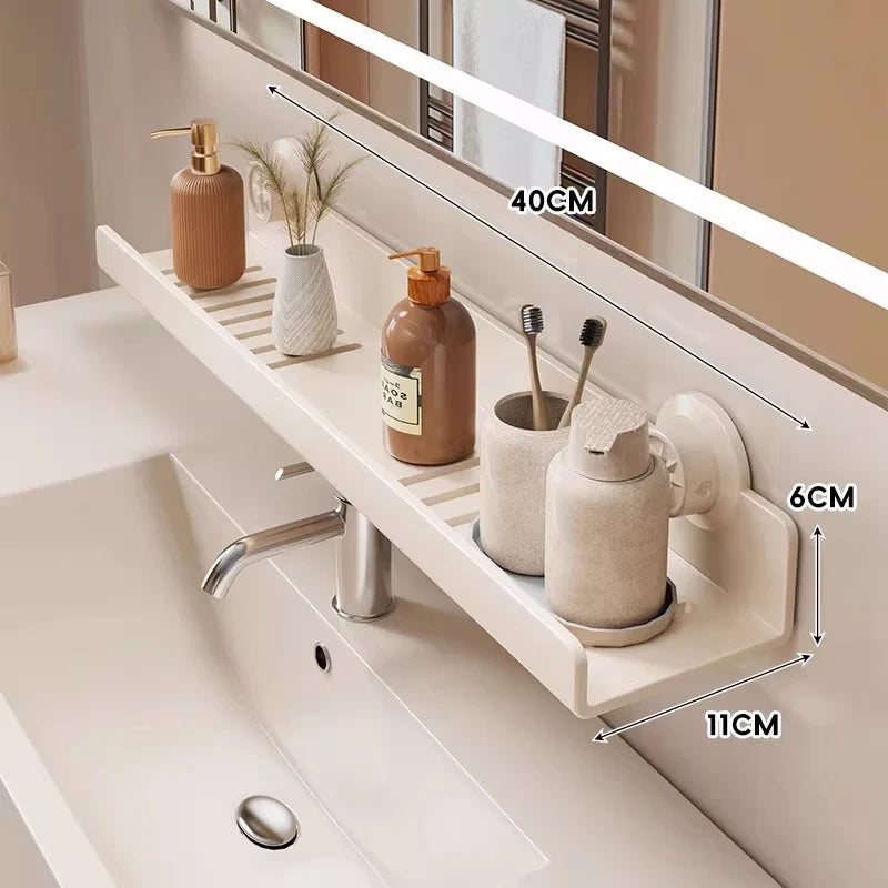 Bathroom Shelf Suction-Mounted Ventilated Drainage Base