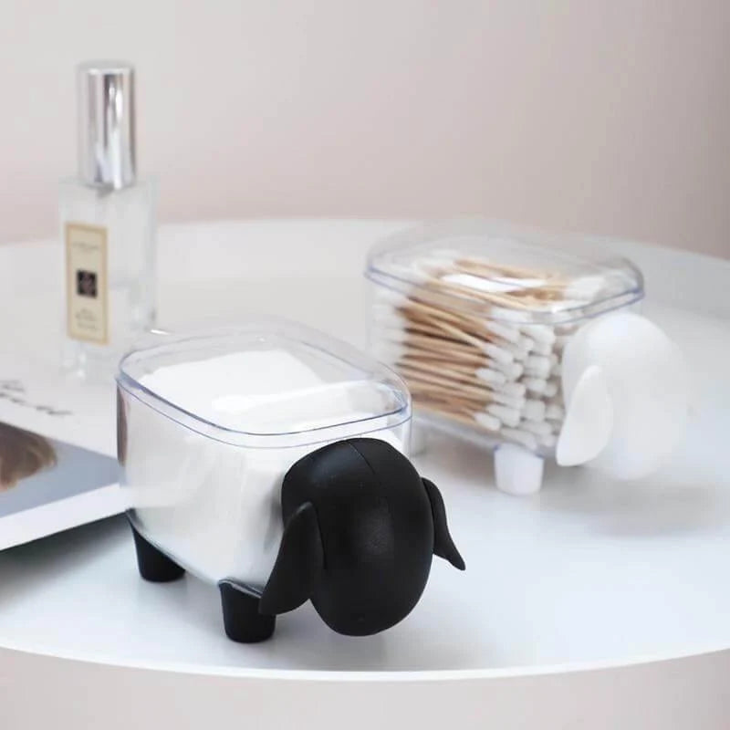 Bathroom Storage Box Sheep-Shaped Compact Organizer