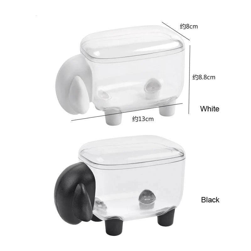 Bathroom Storage Box Sheep-Shaped Compact Organizer
