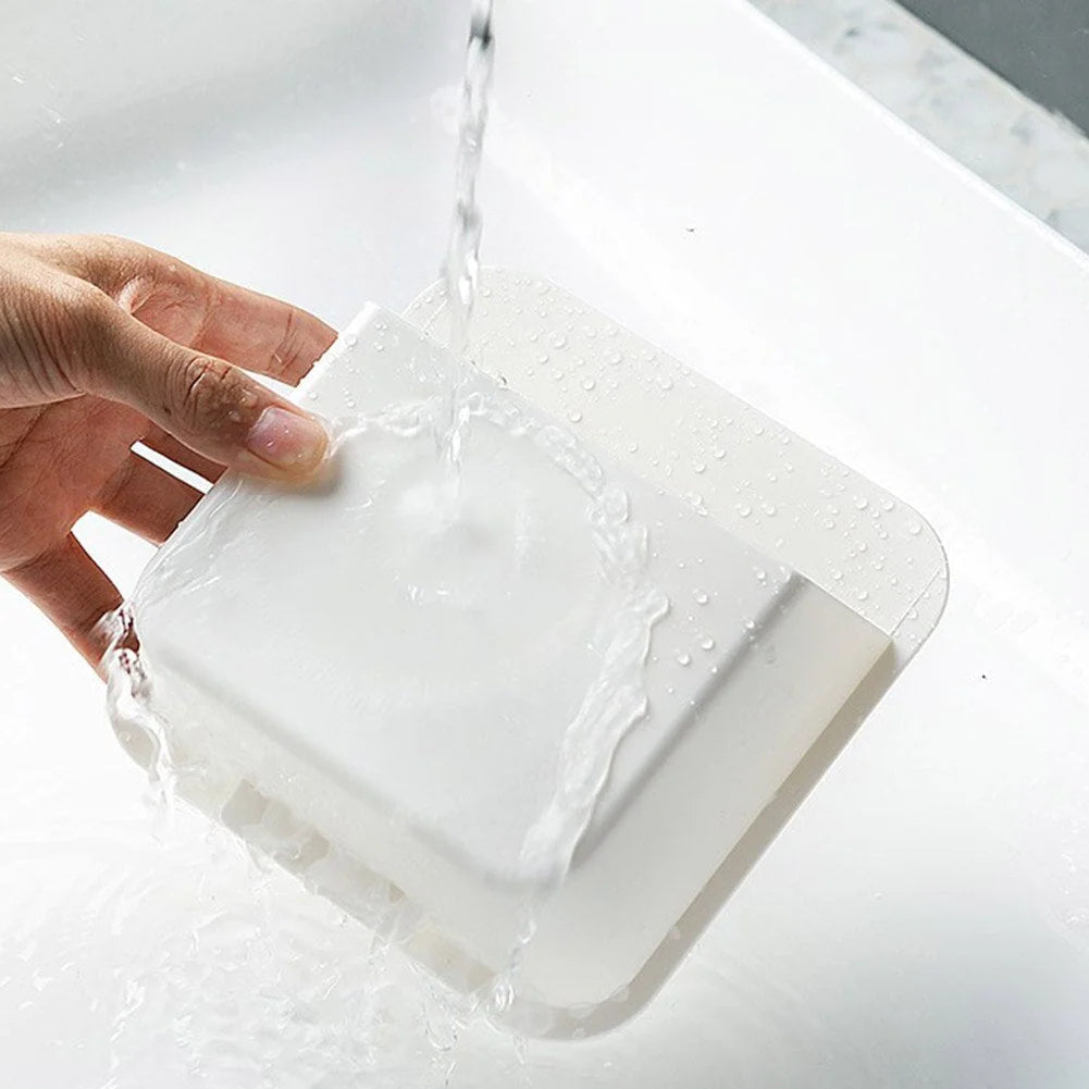 Bathroom Storage Organizer Wall-Mounted No-Drill Waterproof Removable Inner Box