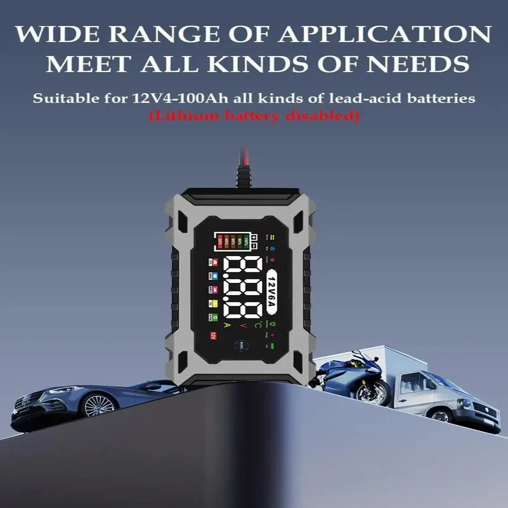 Battery Charger & Maintainer 12V Digital Display