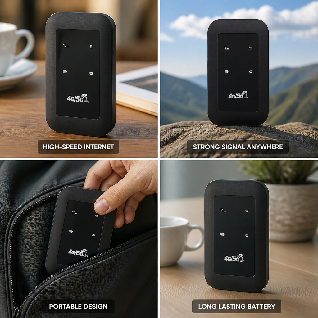 Battery-Powered 4G/5G Portable Router