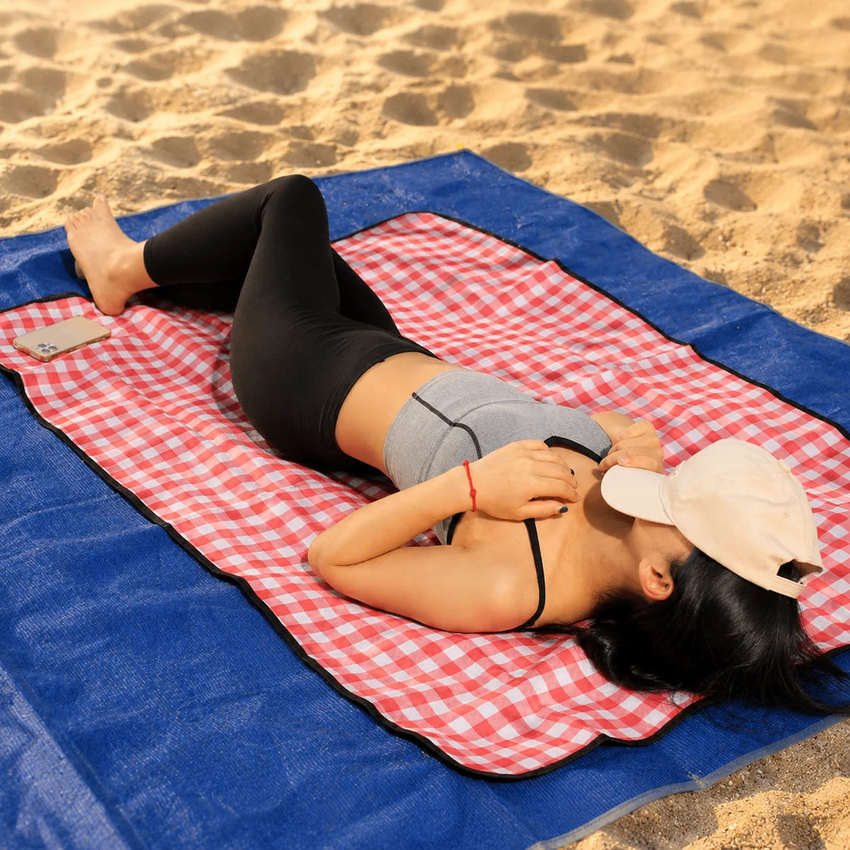 Beach Mat Sand Free Dual Layer Mesh