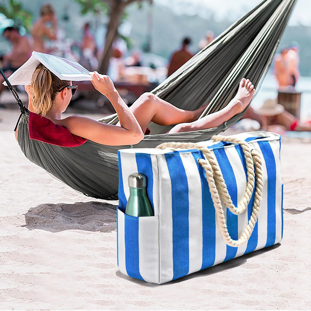 Beach Tote Oversized 20 L Waterproof & Sand-Resistant