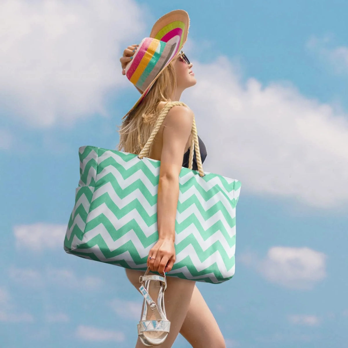 Beach Tote Oversized 20 L Waterproof & Sand-Resistant