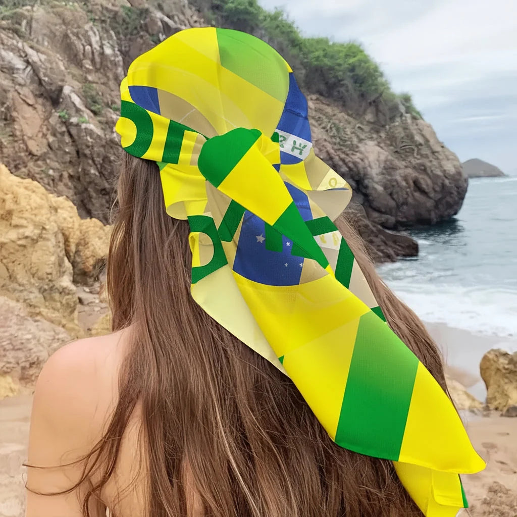 Beach Towel Square Cut Full-Face Flag Quick-Dry