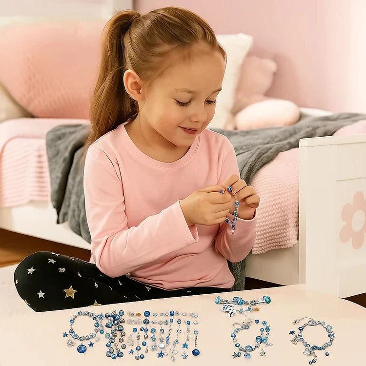 Bead Craft Set Large-Hole Beads String & Storage