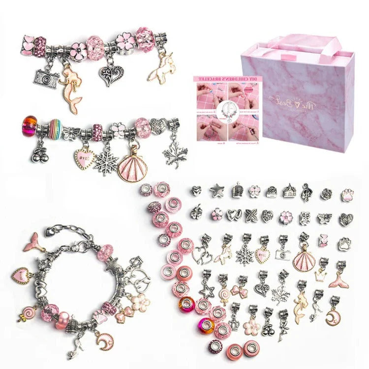 Bead Craft Set Large-Hole Beads String & Storage