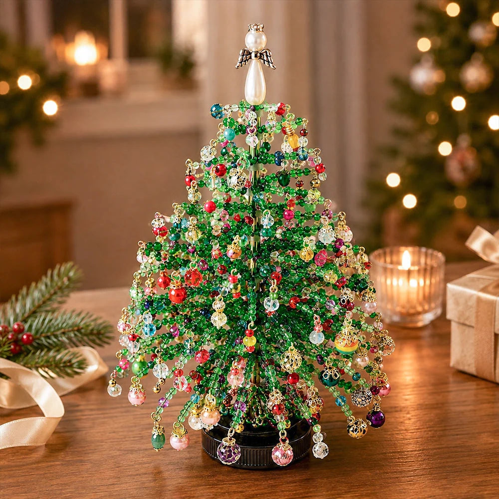 Beaded Tree Kit With Warm Light String