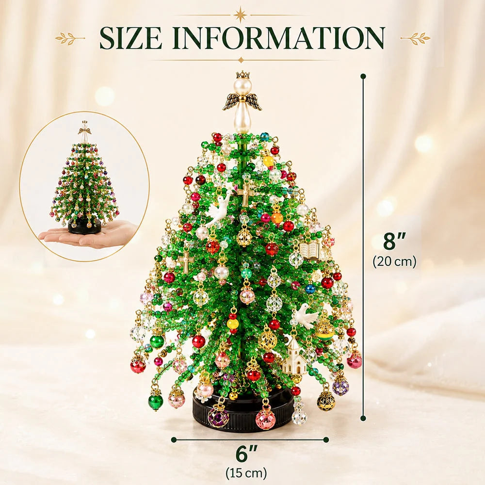 Beaded Tree Kit With Warm Light String