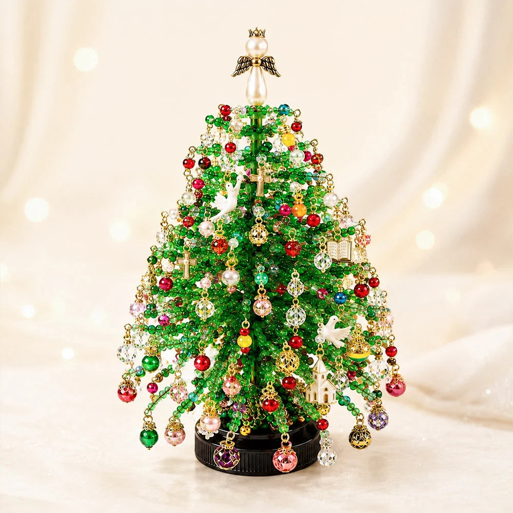 Beaded Tree Kit With Warm Light String