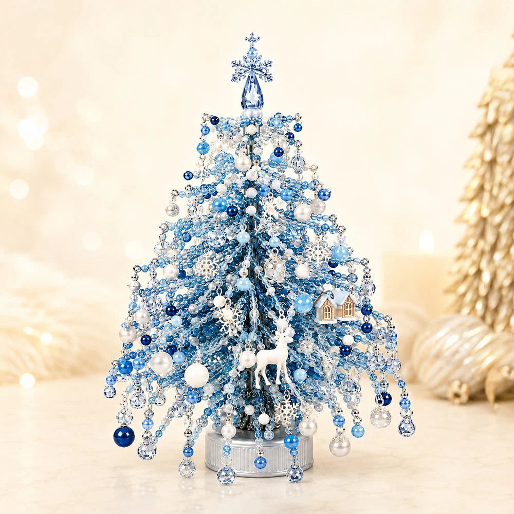 Beaded Tree Kit With Warm Light String