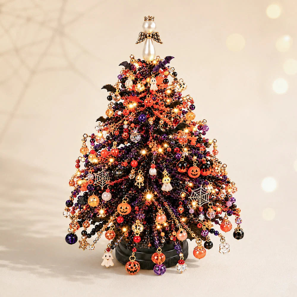 Beaded Tree Kit With Warm Light String