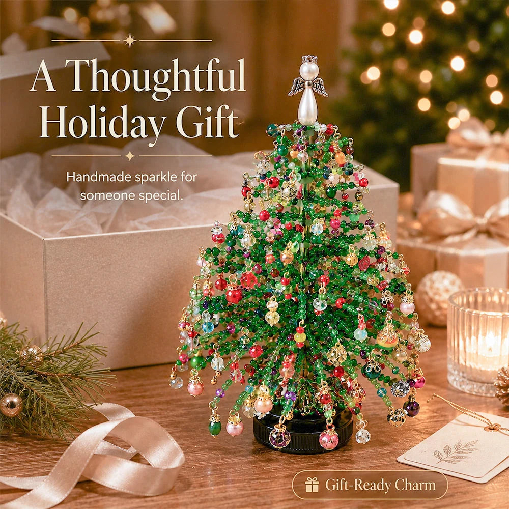 Beaded Tree Kit With Warm Light String