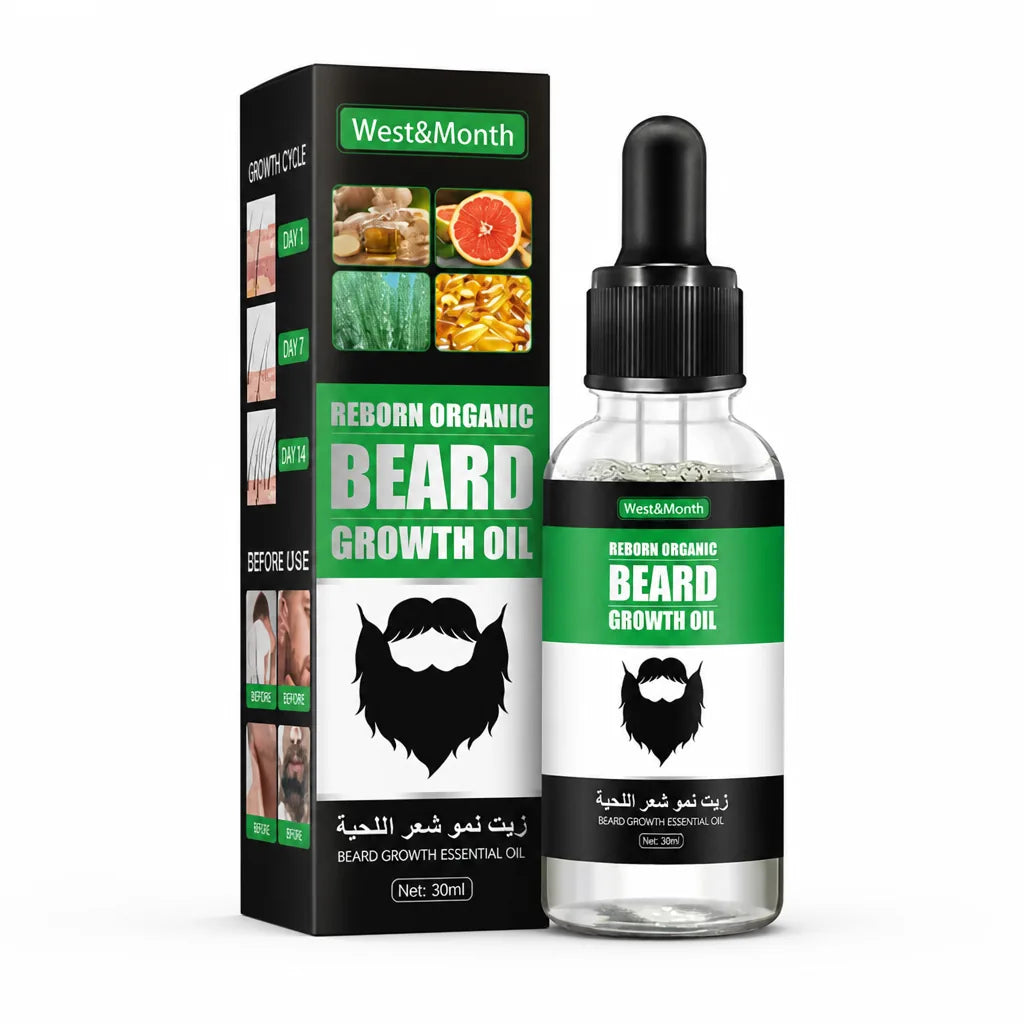 Beard Oil Growth-Boosting Tea Tree & Vitamin E Non-Greasy
