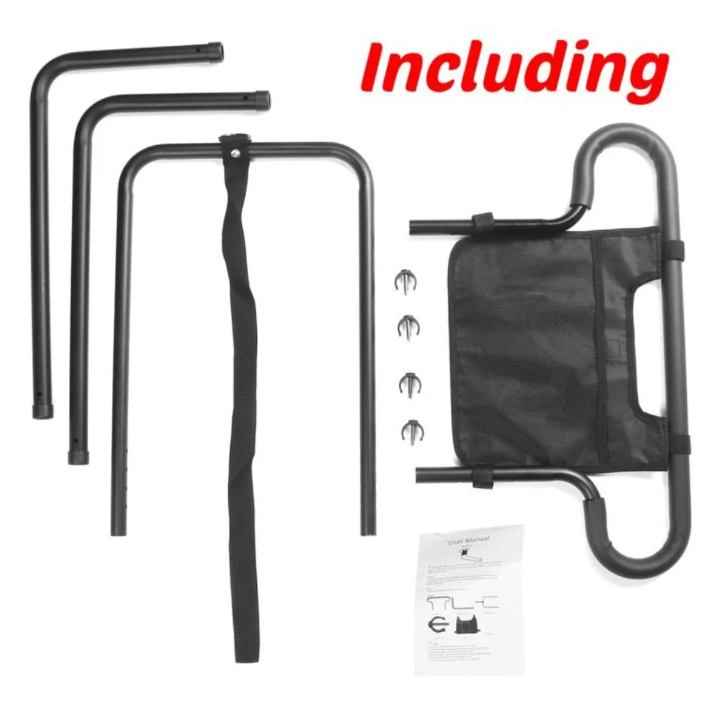 Bed Assist Rail Adjustable Height Non-Slip Padded Handle