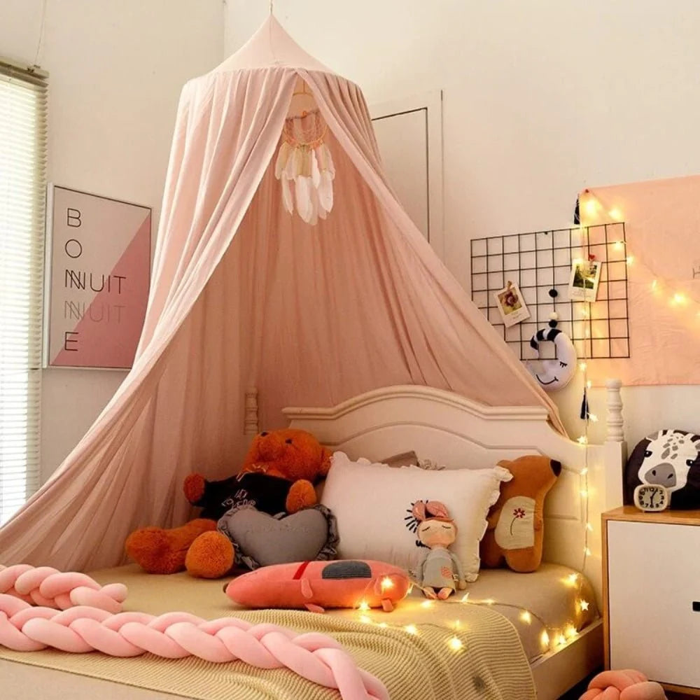 Bed Canopy Polyester Breathable with Ceiling Hook