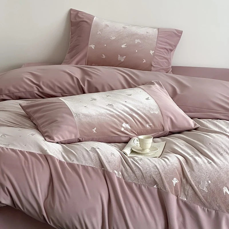 Bed Linen Set Fine Satin Jacquard Breathable & Wrinkle-Resistant