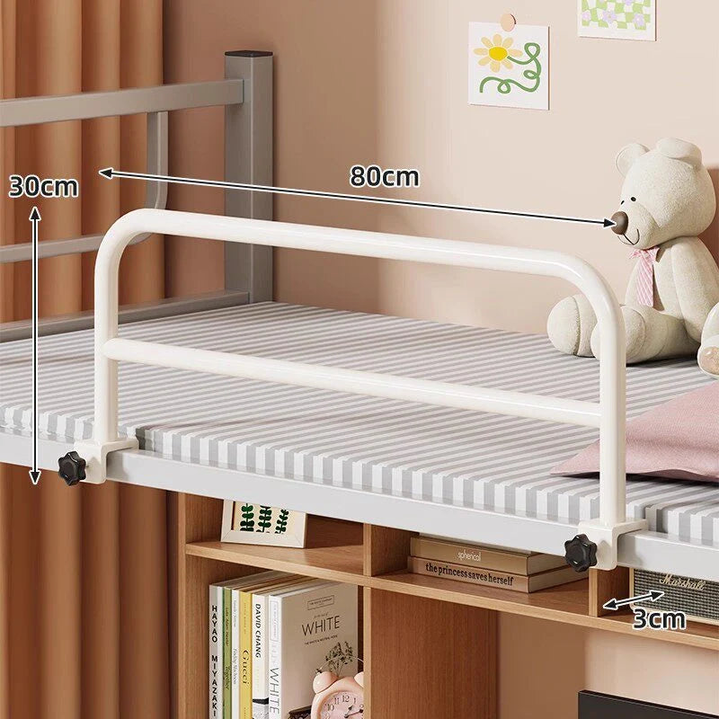 Bed Safety Rail Padded Clamp-Mounted No-Drill Installation