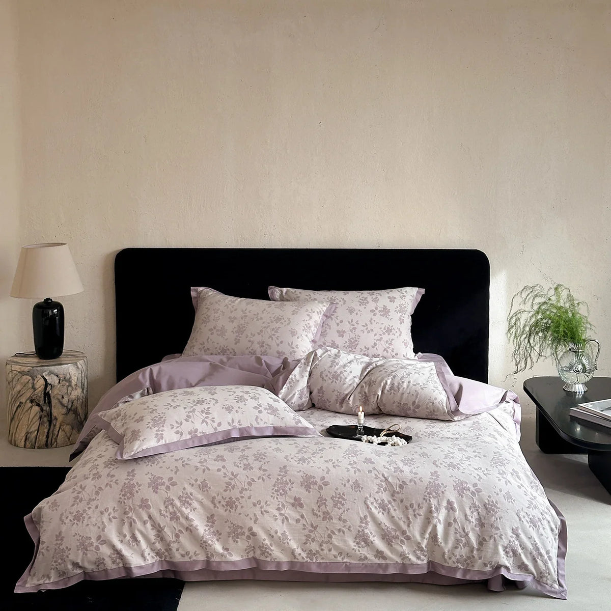 Bed Sheet Set 100% Cotton Jacquard Year-Round Comfort