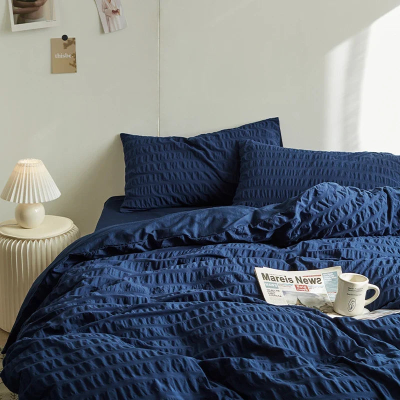 Bedding Set 100% Cotton Breathable Bubble Pattern