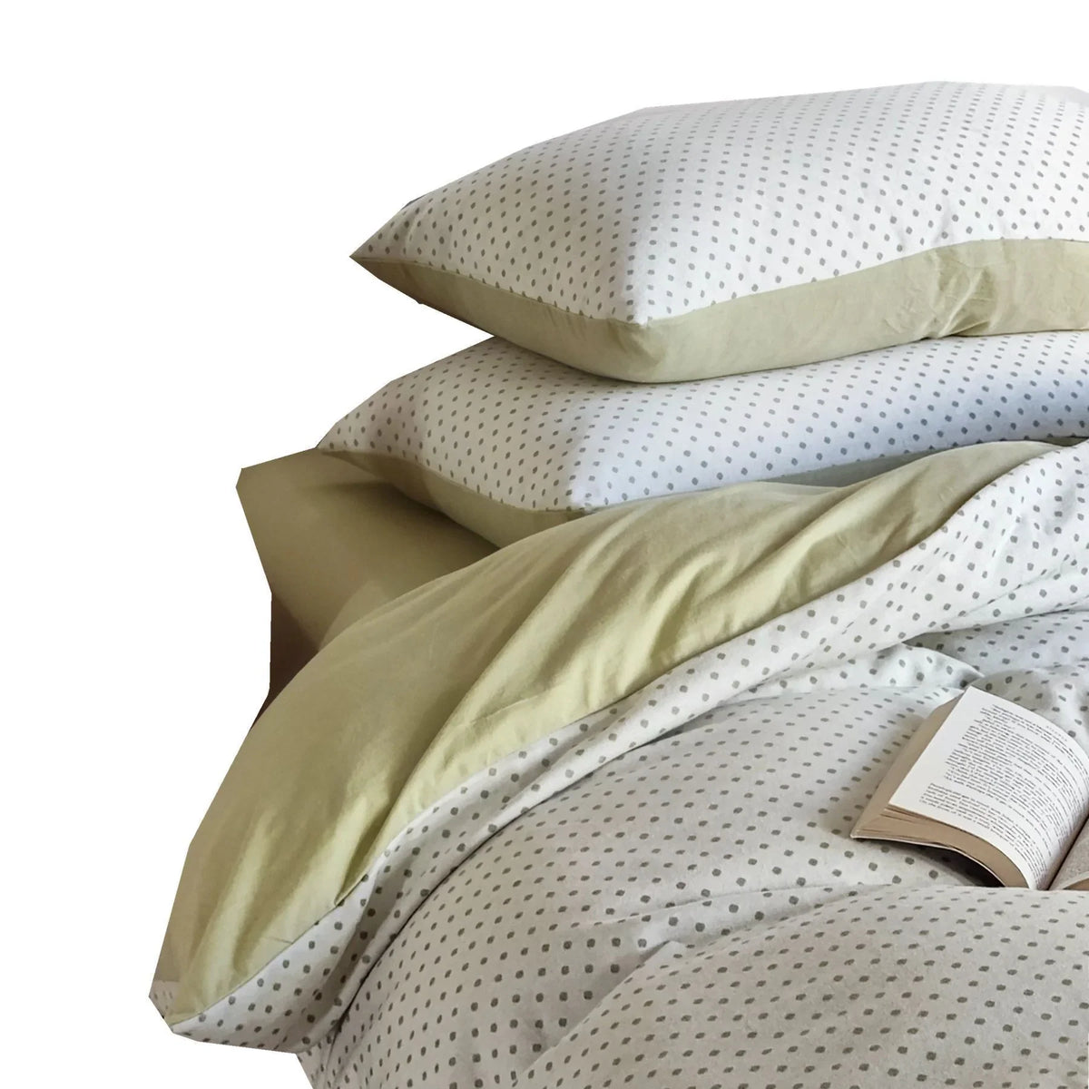 Bedding Set 100% Cotton Breathable Fine Polka Dot