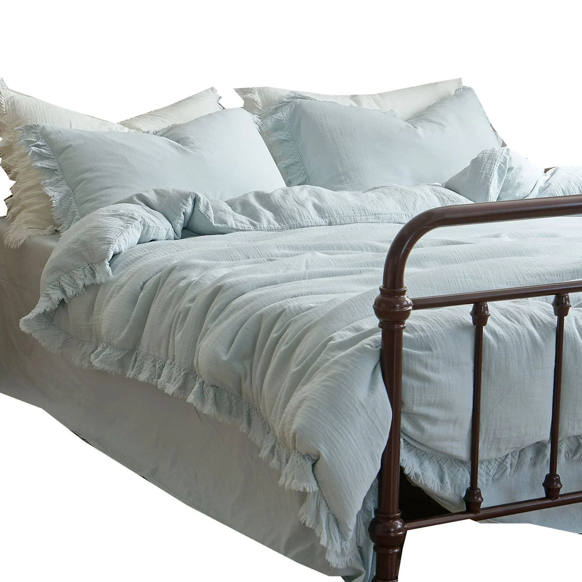Bedding Set 100% Washed Linen Breathable & Moisture-Regulating 4-Piece